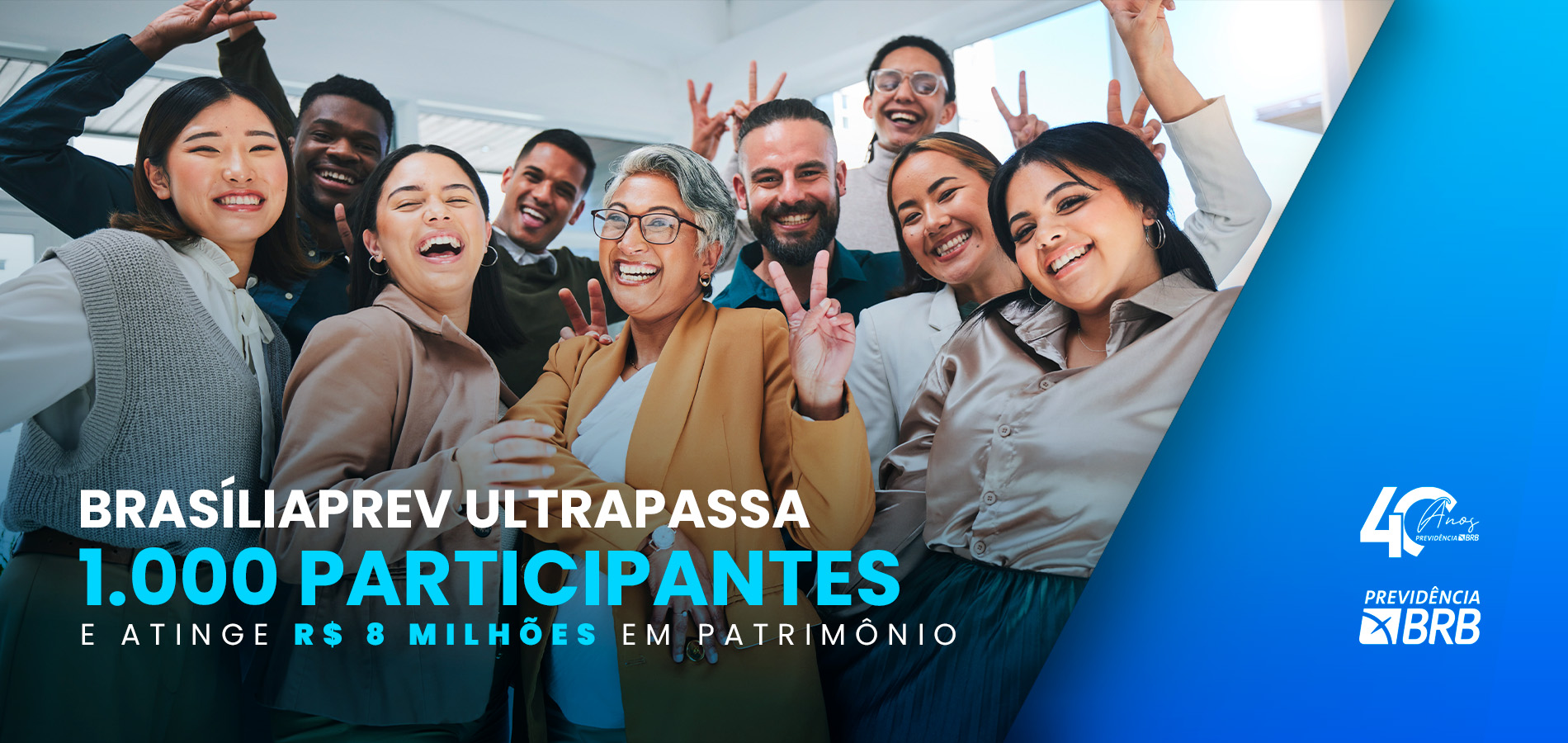 BrasíliaPrev ultrapassa mil participantes e alcança patrimônio de R$ 8 milhões