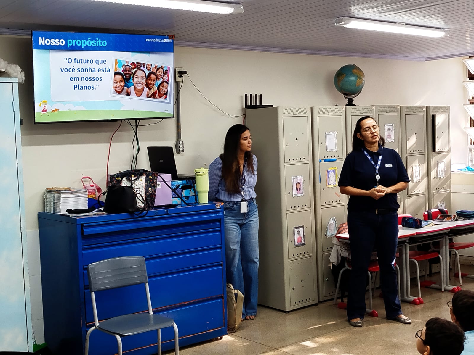Palestra do Projeto Educa PrevBRB para estudantes da Escola Classe 209 Sul